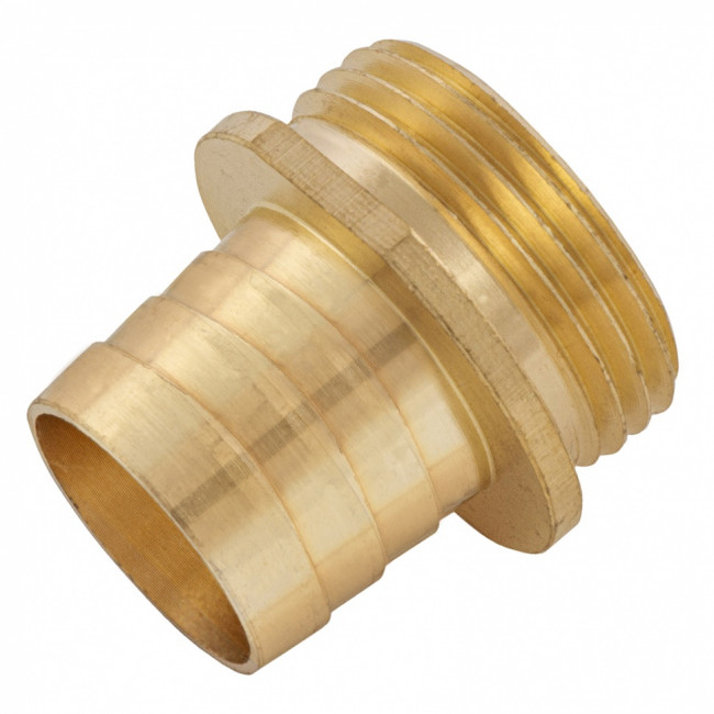 Штуцер для шланга 1" с наружной резьбой G1" Denzel Штуцер для шланга 1" с наружной резьбой G1" Denzel