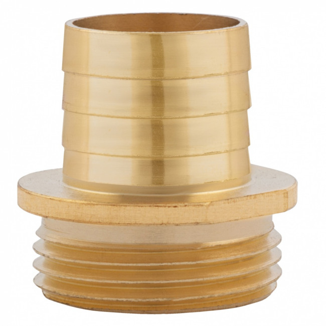 Штуцер для шланга 1" с наружной резьбой G1" Denzel Штуцер для шланга 1" с наружной резьбой G1" Denzel