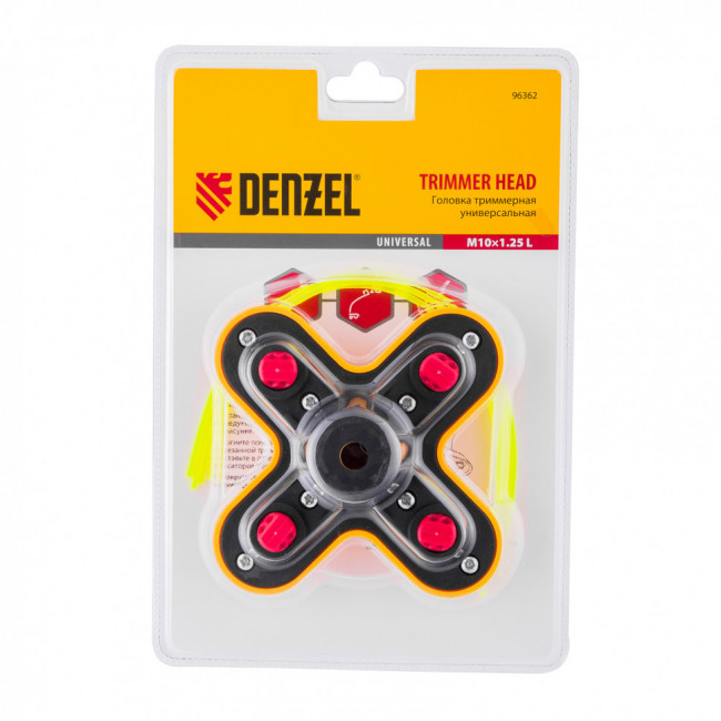 Головка триммерная универсальная гайка М10 х 1.25 левая Denzel Головка триммерная универсальная гайка М10 х 1.25 левая Denzel