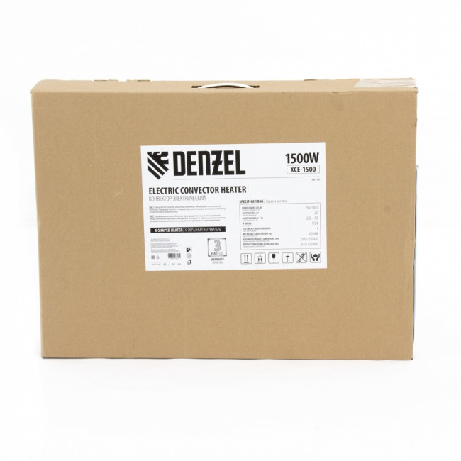 Конвектор электрический XCE-1500, 230 В, 1500 Вт, X-образный нагреватель Denzel ( 98116 ) Конвектор электрический XCE-1500, 230 В, 1500 Вт, X-образный нагреватель Denzel ( 98116 )