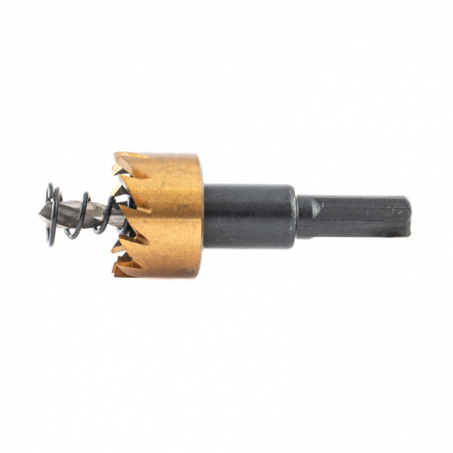 Коронка по металлу HSS, 22 мм, нитридтитановое покрытие Denzel ( 724103 ) Коронка по металлу HSS, 22 мм, нитридтитановое покрытие Denzel ( 724103 )