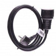 Удлинитель бытовой с заземлением, 2 м, 1 прорезиненная розетка, 16 A, серия УХз16 Denzel, ( 95916 ) Удлинитель бытовой с заземлением, 2 м, 1 прорезиненная розетка, 16 A, серия УХз16 Denzel, ( 95916 )