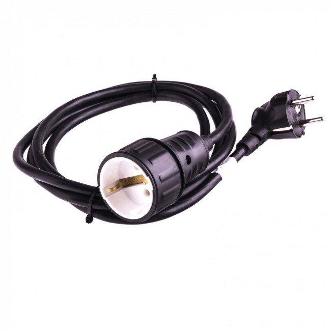 Удлинитель бытовой с заземлением, 2 м, 1 прорезиненная розетка, 16 A, серия УХз16 Denzel, ( 95916 ) Удлинитель бытовой с заземлением, 2 м, 1 прорезиненная розетка, 16 A, серия УХз16 Denzel, ( 95916 )