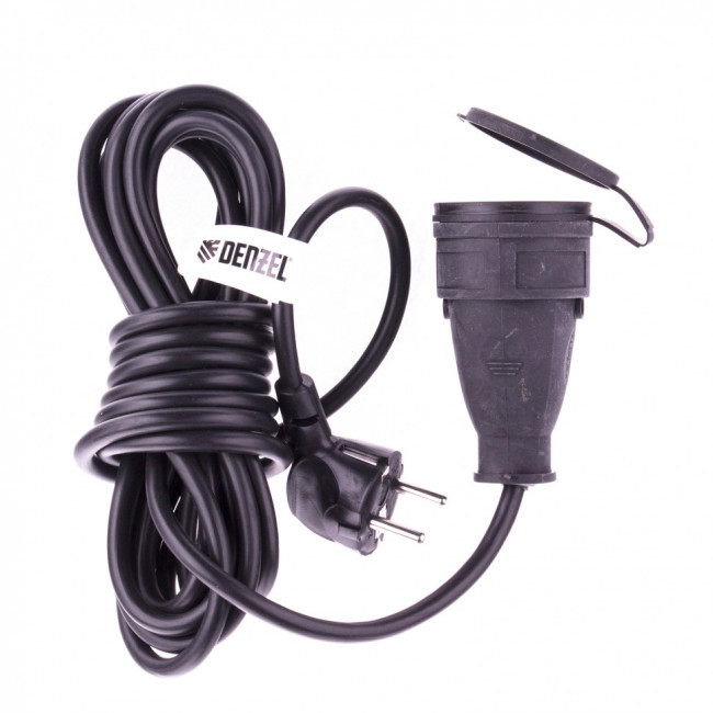 Удлинитель бытовой с заземлением, 5 м, 1 прорезиненная розетка, 16 A, серия УХз16 Denzel, ( 95917 ) Удлинитель бытовой с заземлением, 5 м, 1 прорезиненная розетка, 16 A, серия УХз16 Denzel, ( 95917 )