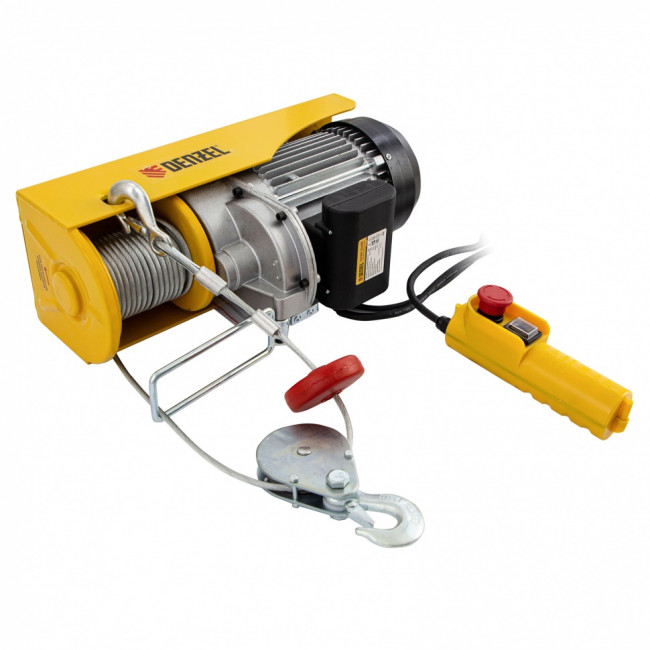 Тельфер электрический TF-1200,1.2 т, 1800 Вт, высота 12 м, 8 м/мин Denzel Тельфер электрический TF-1200,1.2 т, 1800 Вт, высота 12 м, 8 м/мин Denzel