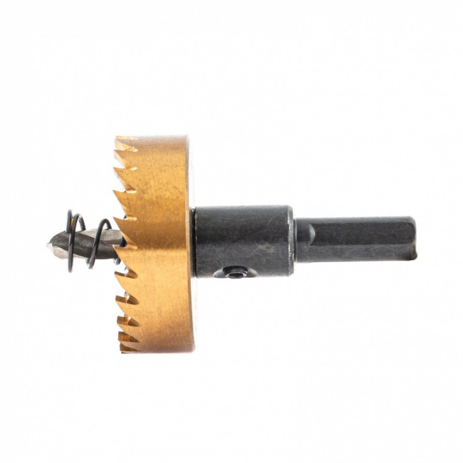 Коронка по металлу HSS, 42 мм, нитридтитановое покрытие Denzel ( 724114 ) Коронка по металлу HSS, 42 мм, нитридтитановое покрытие Denzel ( 724114 )