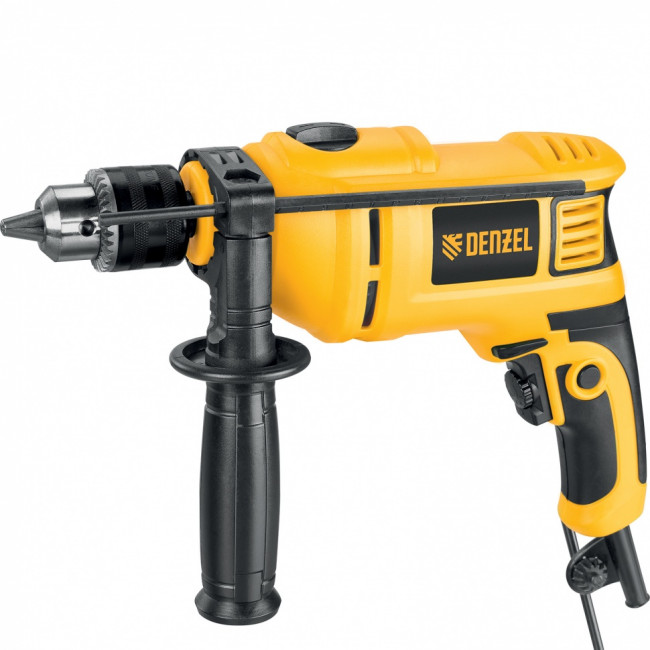 Дрель ударная ID-750, 750 Вт, 0-3000 об/мин, 48000 уд/мин Denzel