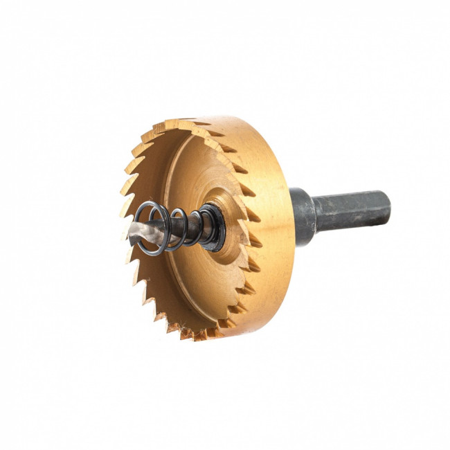 Коронка по металлу HSS, 50 мм, нитридтитановое покрытие Denzel ( 724116 ) Коронка по металлу HSS, 50 мм, нитридтитановое покрытие Denzel ( 724116 )