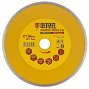 Диск алмазный, отрезной сплошной, 180 х 22.2 мм, мокрая резка Denzel Диск алмазный, отрезной сплошной, 180 х 22.2 мм, мокрая резка Denzel