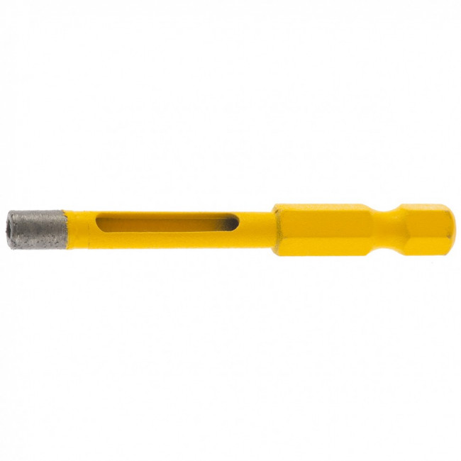 Сверло алмазное по керамограниту, 5 х 35 мм, шестигранный хвостовик Denzel Сверло алмазное по керамограниту, 5 х 35 мм, шестигранный хвостовик Denzel