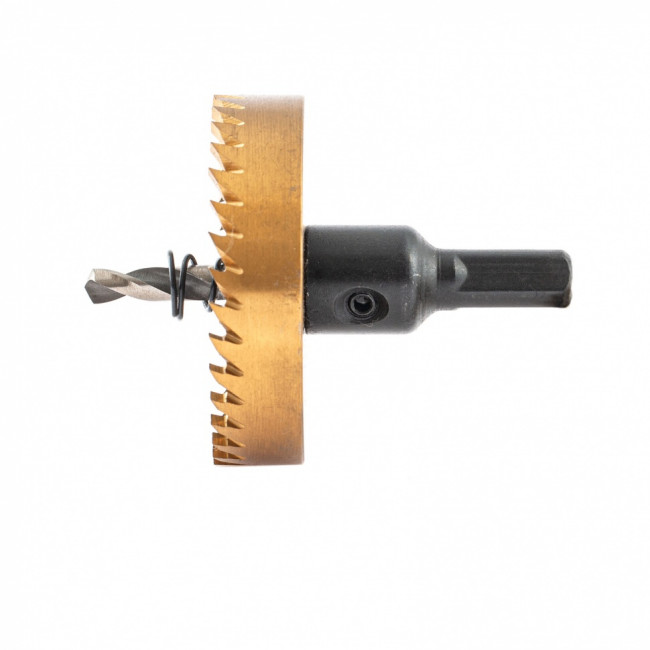 Коронка по металлу HSS, 60 мм, нитридтитановое покрытие Denzel ( 724119 ) Коронка по металлу HSS, 60 мм, нитридтитановое покрытие Denzel ( 724119 )