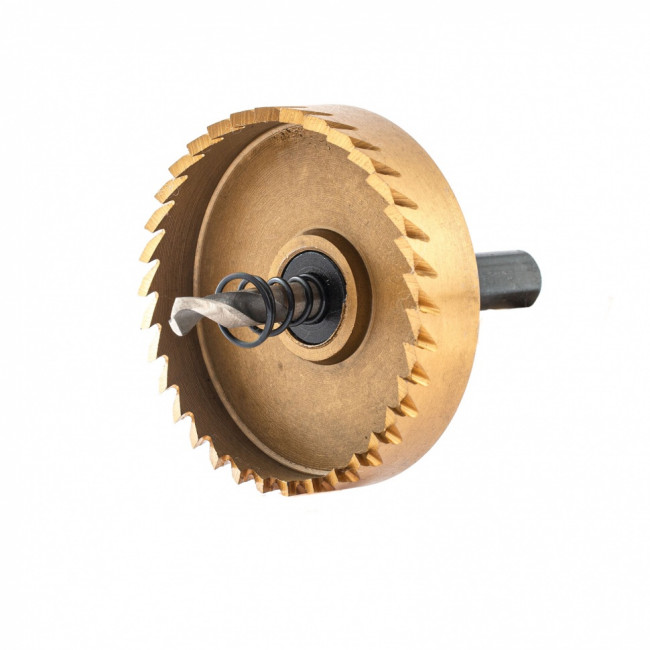 Коронка по металлу HSS, 60 мм, нитридтитановое покрытие Denzel ( 724119 ) Коронка по металлу HSS, 60 мм, нитридтитановое покрытие Denzel ( 724119 )