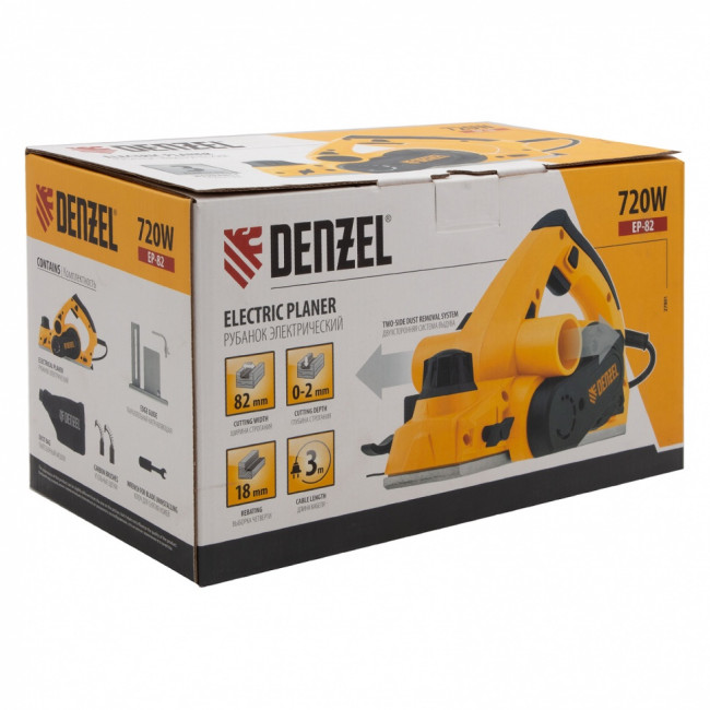 Рубанок электрический EP-82, 720 Вт, 82 мм Denzel Рубанок электрический EP-82, 720 Вт, 82 мм Denzel