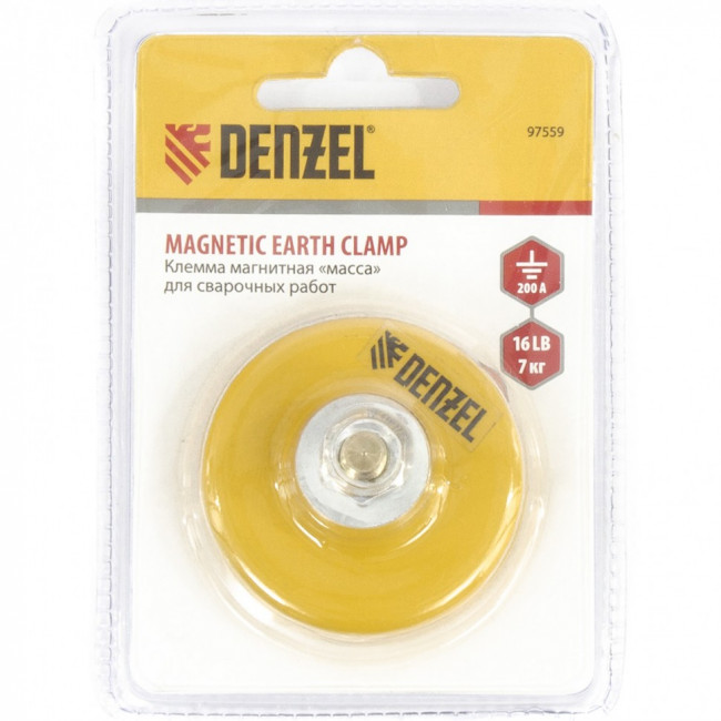 Клемма магнитная "масса" для сварочных работ Denzel Клемма магнитная "масса" для сварочных работ Denzel