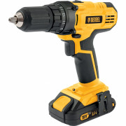 Дрель-шуруповерт аккумуляторная CDL-IB-18-02, Li-Ion, 18 В, 1.5 А*ч, 2 аккумулятора Denzel