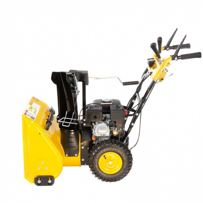 Бензиновая снегоуборочная машина SB 650 E, 6.5 л.с, с электростартером, фара Denzel Бензиновая снегоуборочная машина SB 650 E, 6.5 л.с, с электростартером, фара Denzel