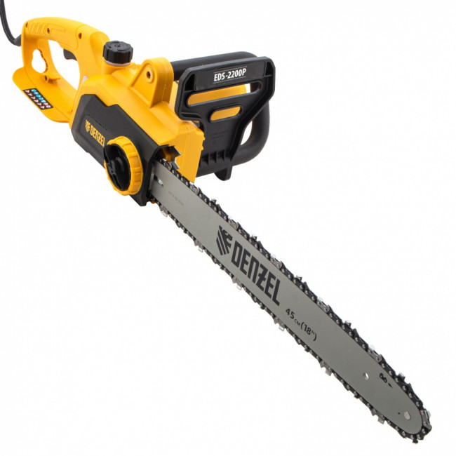 Пила цепная электрическая EDS-2200P, 2.2 кВт,поперечная, шина 45 см, шаг 3/8, паз 1.3 мм, 63 звена Denzel ( 95617 ) Пила цепная электрическая EDS-2200P, 2.2 кВт,поперечная, шина 45 см, шаг 3/8, паз 1.3 мм, 63 звена Denzel ( 95617 )