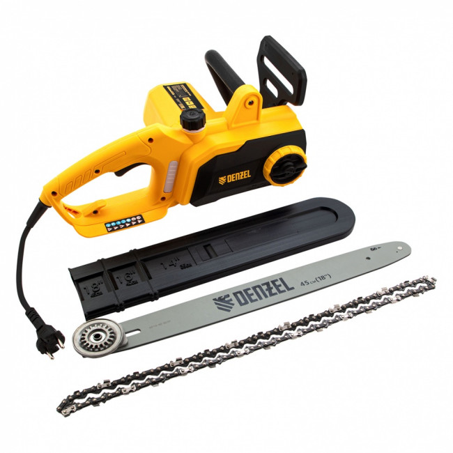 Пила цепная электрическая EDS-2200P, 2.2 кВт,поперечная, шина 45 см, шаг 3/8, паз 1.3 мм, 63 звена Denzel ( 95617 ) Пила цепная электрическая EDS-2200P, 2.2 кВт,поперечная, шина 45 см, шаг 3/8, паз 1.3 мм, 63 звена Denzel ( 95617 )