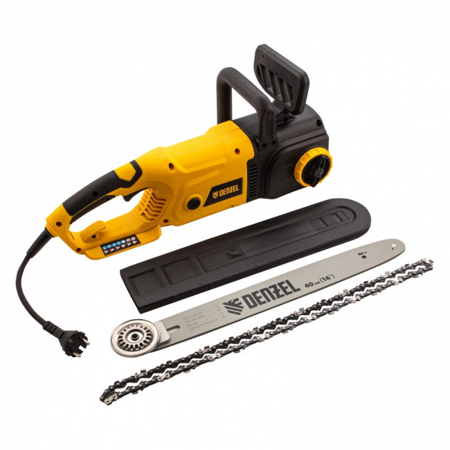 Пила цепная электрическая EDS-2000, 2 кВт,продольная, шина 40 см, шаг 3/8, паз 1.3 мм, 56 звеньев Denzel ( 95618 ) Пила цепная электрическая EDS-2000, 2 кВт,продольная, шина 40 см, шаг 3/8, паз 1.3 мм, 56 звеньев Denzel ( 95618 )