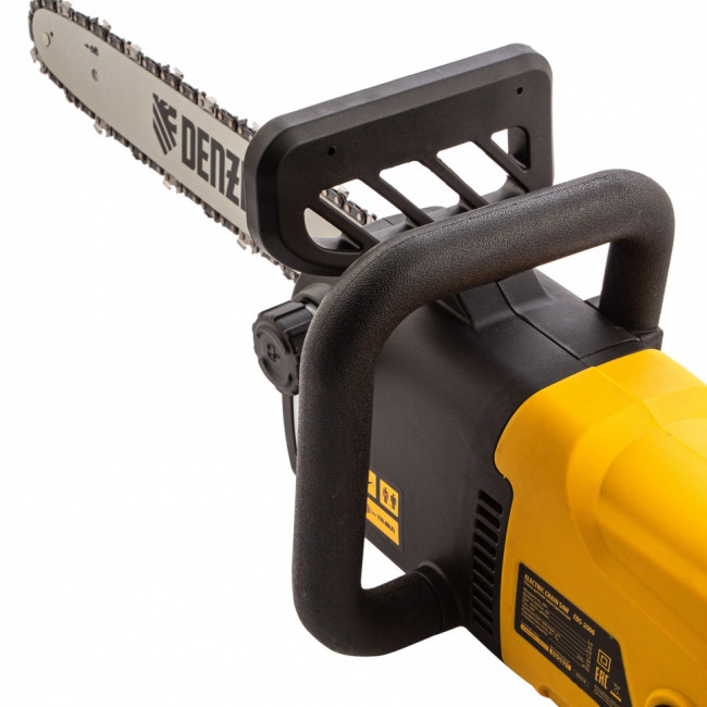 Пила цепная электрическая EDS-2000, 2 кВт,продольная, шина 40 см, шаг 3/8, паз 1.3 мм, 56 звеньев Denzel ( 95618 ) Пила цепная электрическая EDS-2000, 2 кВт,продольная, шина 40 см, шаг 3/8, паз 1.3 мм, 56 звеньев Denzel ( 95618 )