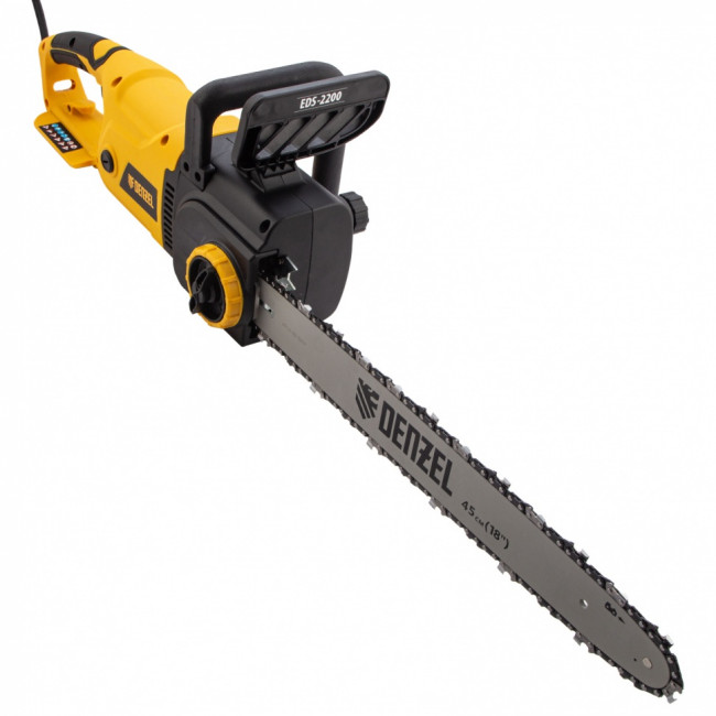 Пила цепная электрическая EDS-2200, 2.2 кВт,продольная, шина 45 см, шаг 3/8, паз 1.3 мм, 62 звена Denzel ( 95619 ) Пила цепная электрическая EDS-2200, 2.2 кВт,продольная, шина 45 см, шаг 3/8, паз 1.3 мм, 62 звена Denzel ( 95619 )