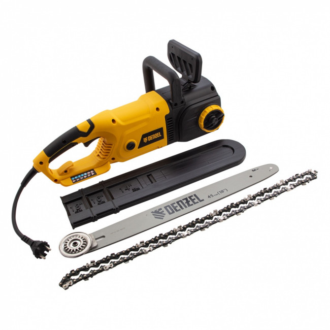 Пила цепная электрическая EDS-2200, 2.2 кВт,продольная, шина 45 см, шаг 3/8, паз 1.3 мм, 62 звена Denzel ( 95619 ) Пила цепная электрическая EDS-2200, 2.2 кВт,продольная, шина 45 см, шаг 3/8, паз 1.3 мм, 62 звена Denzel ( 95619 )