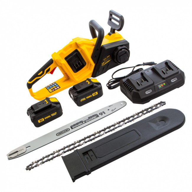 Цепная пила аккумуляторная бесщеточная RCS400-36, Li-ion, 36 В, 4 Ач, шина 400 мм Denzel ( 58610 ) Цепная пила аккумуляторная бесщеточная RCS400-36, Li-ion, 36 В, 4 Ач, шина 400 мм Denzel ( 58610 )