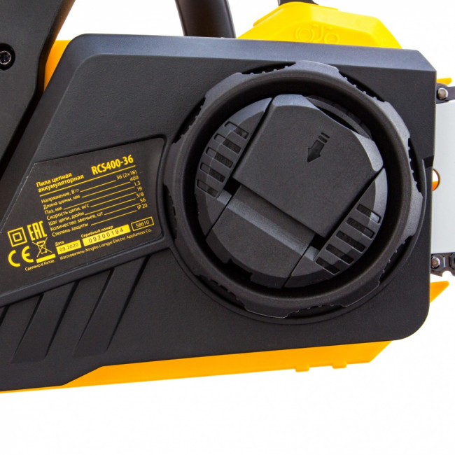 Цепная пила аккумуляторная бесщеточная RCS400-36, Li-ion, 36 В, 4 Ач, шина 400 мм Denzel ( 58610 ) Цепная пила аккумуляторная бесщеточная RCS400-36, Li-ion, 36 В, 4 Ач, шина 400 мм Denzel ( 58610 )