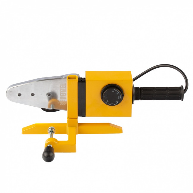 Аппарат для сварки пластиковых труб DWP-1500, 1500 Вт, 260-300 град, комплект насадок, 20-63 мм Denzel Аппарат для сварки пластиковых труб DWP-1500, 1500 Вт, 260-300 град, комплект насадок, 20-63 мм Denzel