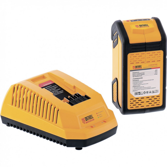 Снегоуборочная машина аккумуляторная EST-51Li с аккумулятором 40 В, 4 А·ч, серия X-Pro Denzel