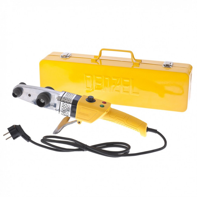Аппарат для сварки пластиковых труб DWP-800, Х-Pro, 800 Вт, 300 град, комплект насадок, 20-32 мм Denzel Аппарат для сварки пластиковых труб DWP-800, Х-Pro, 800 Вт, 300 град, комплект насадок, 20-32 мм Denzel