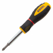 Отвертка комбинированная, SL3/16"-PH1, SL1/4"-PH2, 3-х компонентная рукоятка// Denzel ( 7713381 )