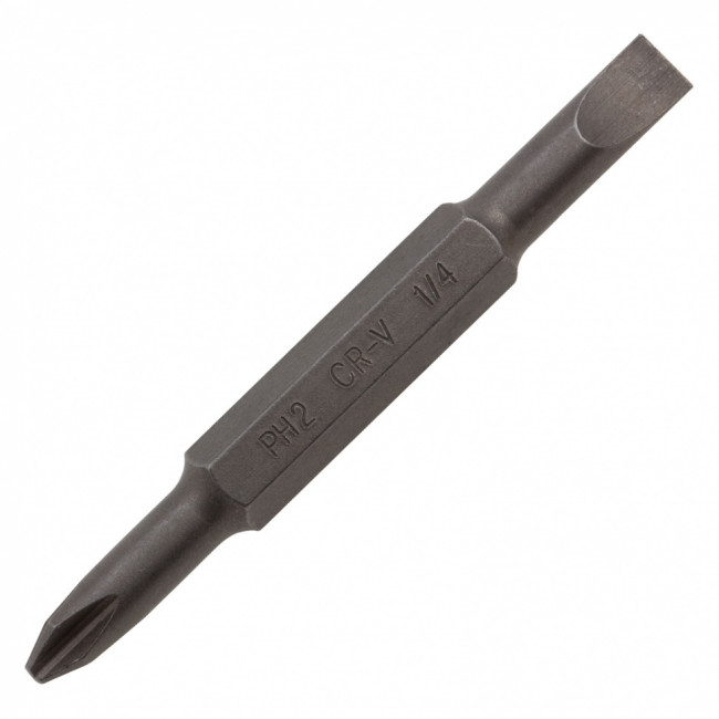 Отвертка комбинированная, SL3/16"-PH1, SL1/4"-PH2, 3-х компонентная рукоятка// Denzel ( 7713381 )