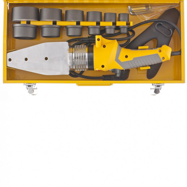 Аппарат для сварки пластиковых труб DWP-2000, Х-Pro, 2000 Вт, 300 град, комплект насадок, 20-63 мм Denzel Аппарат для сварки пластиковых труб DWP-2000, Х-Pro, 2000 Вт, 300 град, комплект насадок, 20-63 мм Denzel