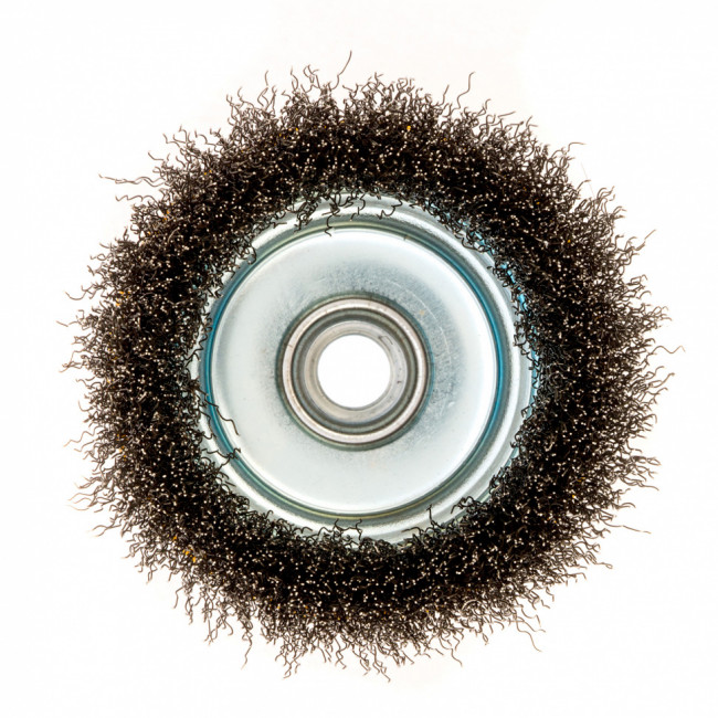 Щетка для УШМ, 100 мм, "Чашка", витая нержавеющая проволока 0.3 мм, М14 Denzel Щетка для УШМ, 100 мм, "Чашка", витая нержавеющая проволока 0.3 мм, М14 Denzel