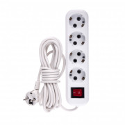 Удлинитель бытовой, с заземлением и выключателем, 5 м, 4 розетки, 10 A, серия УХз10 Denzel, ( 95978 ) Удлинитель бытовой, с заземлением и выключателем, 5 м, 4 розетки, 10 A, серия УХз10 Denzel, ( 95978 )