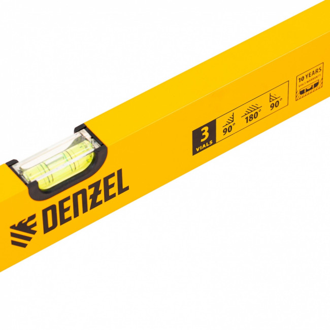 Уровень алюминиевый, 1200 мм, фрезерованный, 3 глазка Denzel ( 33684 )