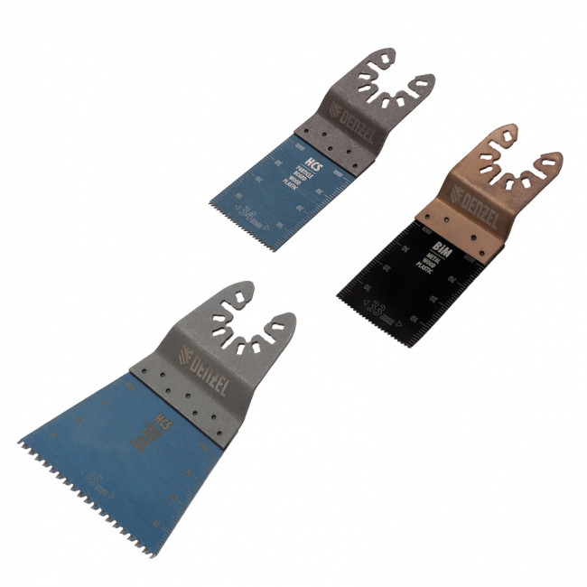 Набор насадок для МФИ по дереву и металлу, 3 шт Denzel ( 782403 )