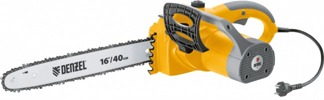 Пила цепная электрическая ELS-2000 с поперечным двигателем 16, 40 см, 13.5 м/с Denzel Пила цепная электрическая ELS-2000 с поперечным двигателем 16, 40 см, 13.5 м/с Denzel