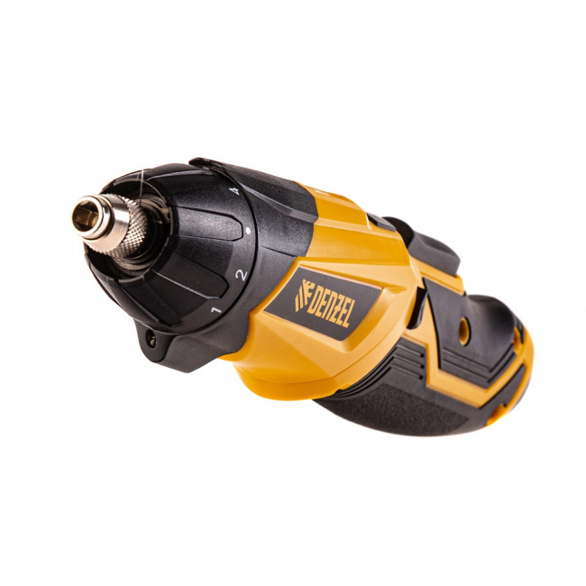 Отвертка аккумуляторная CSL-3.6-01, Li-Ion, 3.6 В, 1.3 А*ч, 200 об/мин, с аксессуарами Denzel Отвертка аккумуляторная CSL-3.6-01, Li-Ion, 3.6 В, 1.3 А*ч, 200 об/мин, с аксессуарами Denzel