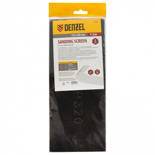 Сетка абразивная, P 320, 115 х 280 мм, 5 шт Denzel Сетка абразивная, P 320, 115 х 280 мм, 5 шт Denzel