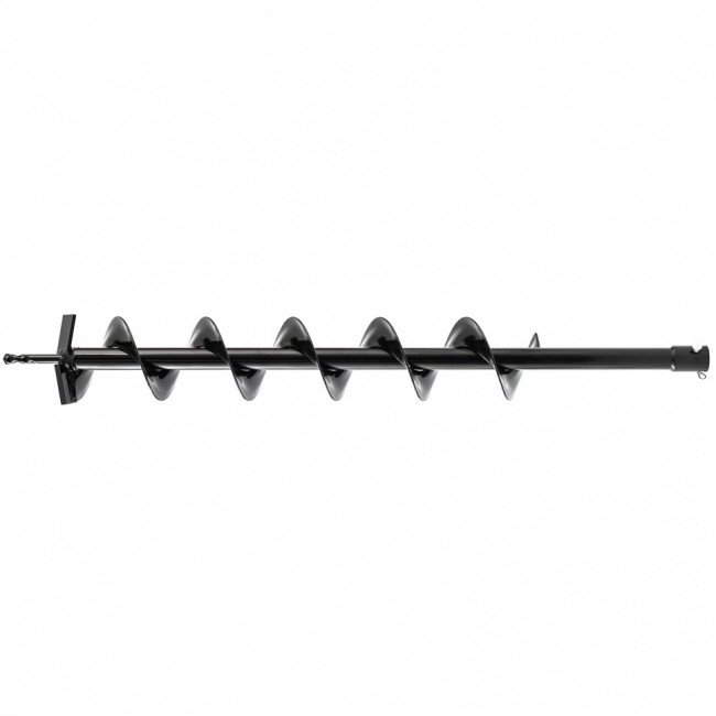 Шнек для грунта E-100, диаметр 100 мм, длина 800 мм,соединение 20 мм, несъемный нож Denzel ( 56022 )