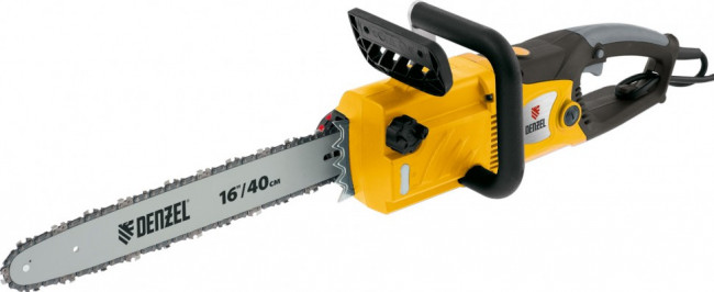 Пила цепная электрическая SE-220, 2.2 кВт, с продольным двигателем 16, 40 см, 14 м/с Denzel Пила цепная электрическая SE-220, 2.2 кВт, с продольным двигателем 16, 40 см, 14 м/с Denzel
