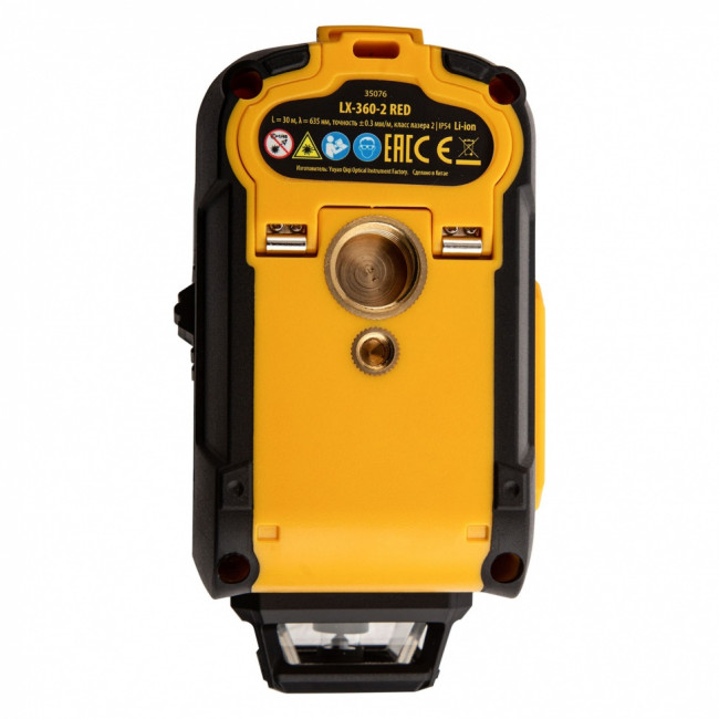 Лазерный уровень мультипризменный LX 360-2 Red, 30 м, 635 нм, аккумулятор Li 2800 мАч, резьба 5/8" Denzel ( 35076 )
