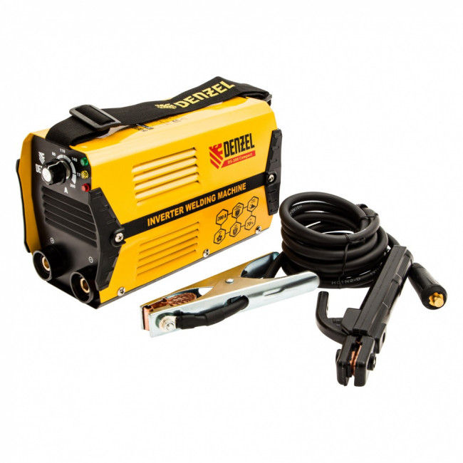 Аппарат инверторный дуговой сварки DS-200 Compact, 200 А, ПВ 70%, диаметр электрода 1.6-5 мм Denzel