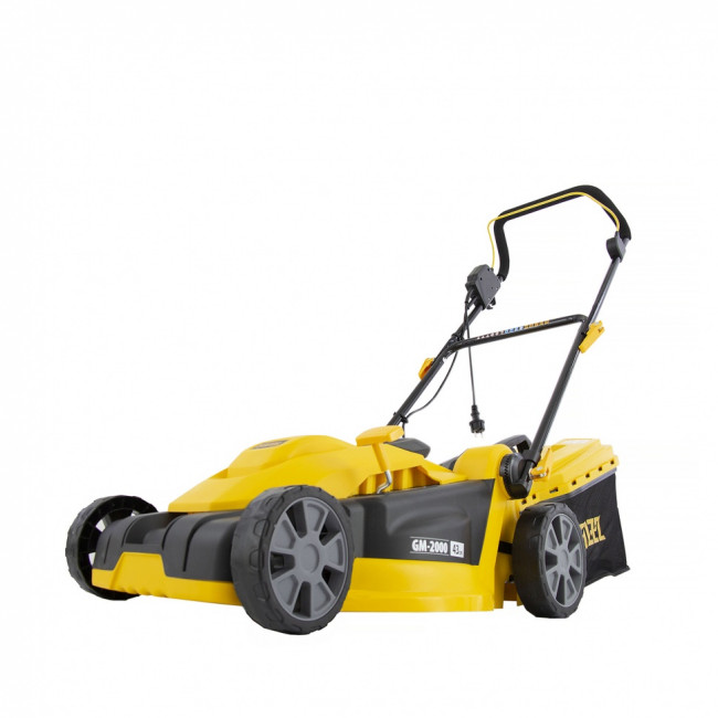 Газонокосилка электрическая GM-2000, 2000 Вт, ширина 43 см, 6 уровней, травосборник 45 л. Denzel Газонокосилка электрическая GM-2000, 2000 Вт, ширина 43 см, 6 уровней, травосборник 45 л. Denzel
