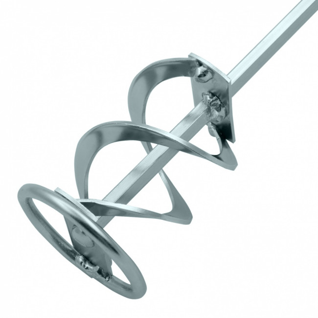 Миксер для красок и штукатурных смесей, 60 х 400 мм, оцинкованный, шестигранный хвостовик 8 мм Denzel ( 848437 )