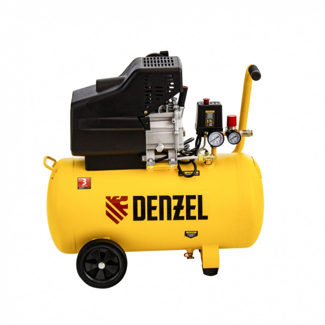 Компрессор воздушный прямой привод DC1700/50, 1.7 кВт, 50 литров, 260 л/мин Denzel ( 58164 ) Компрессор воздушный прямой привод DC1700/50, 1.7 кВт, 50 литров, 260 л/мин Denzel ( 58164 )